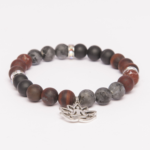 Root Chakra Gemstone BRACELET + AFFIRMATIONS - Stability/Courage/Survival