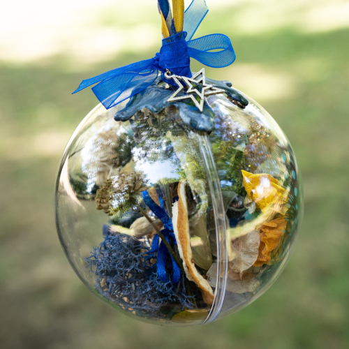 WITCHES BALL Moon & Stars Theme With A Personalised BLESSING