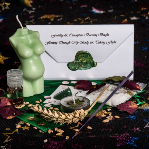 FERTILITY & CONCEPTION With 1 Wax Hidden Heart In Womb - Intermediate Level - REAL Spell Kit