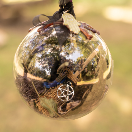 WITCHES BALL Sphere Of Divine Protection Theme With A Personalised BLESSING