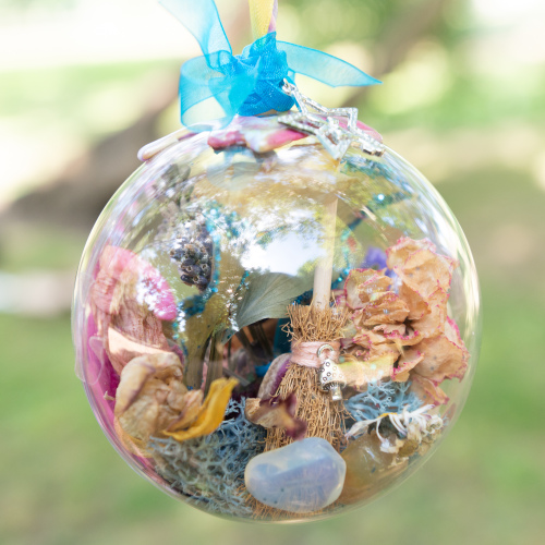 WITCHES BALL Enchanting Fairy Garden Theme With A Personalised BLESSING