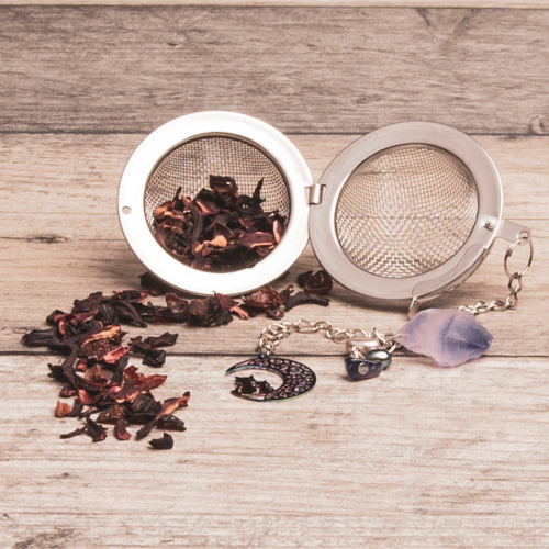 MOON & CAT (Rainbow Effect Charm) Tea Infuser + Spells