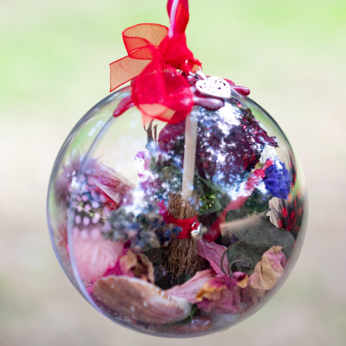 WITCHES BALL Orb Of Love & Happiness Theme With A Personalised BLESSING